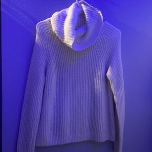 a white turtle neck